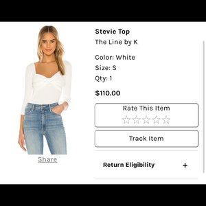 White Revolve Top - The Line by K